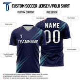 Custom Blue Aurora Team Soccer Jersey
